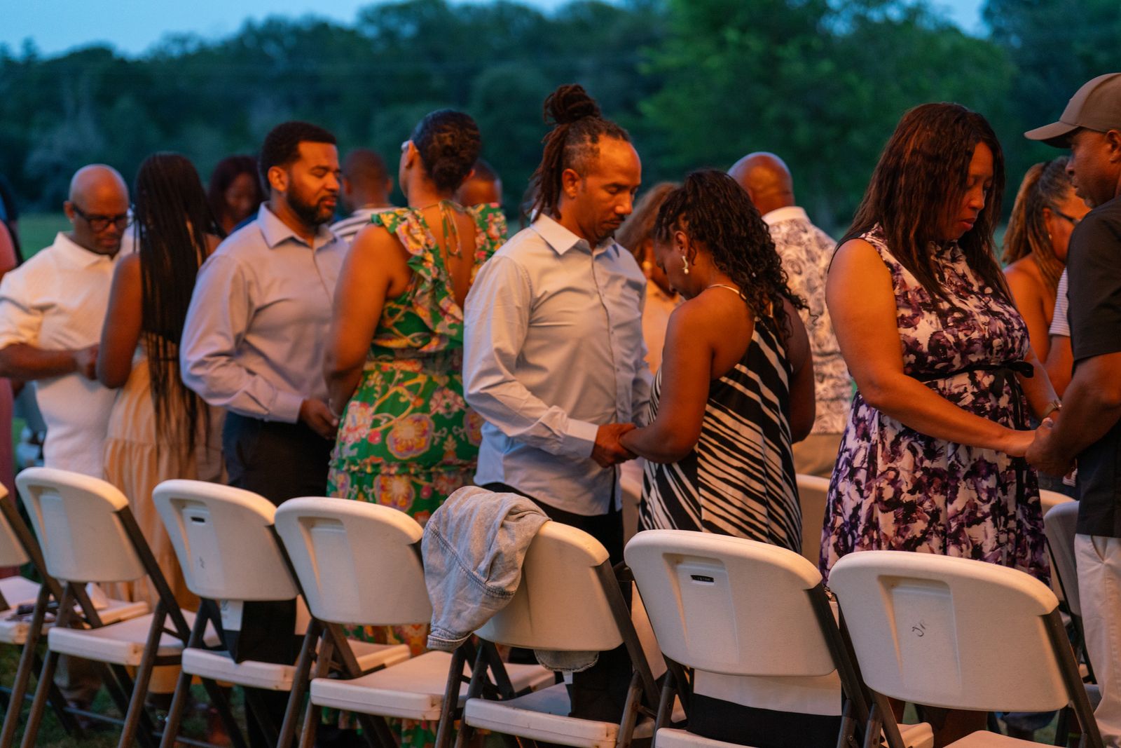 Couples praying together